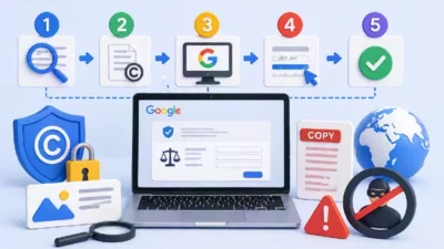 google telif hakkı şikayet